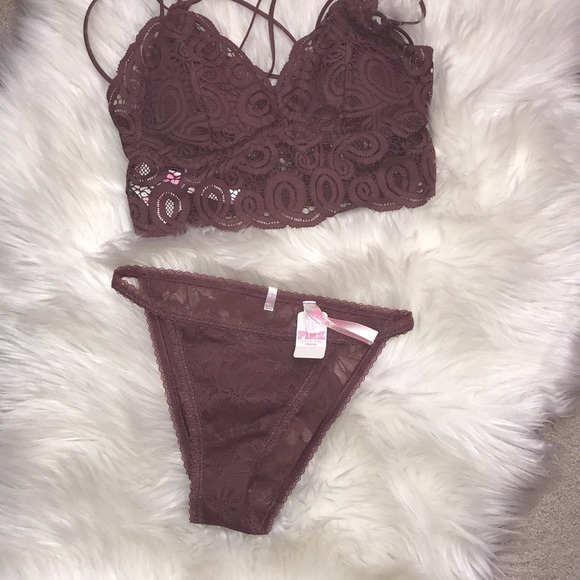 PINK VICTORIA’S SECRET BRALETTE SET - Picture 3 of 9